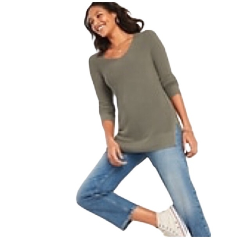 Tunic V-Neck Sweater